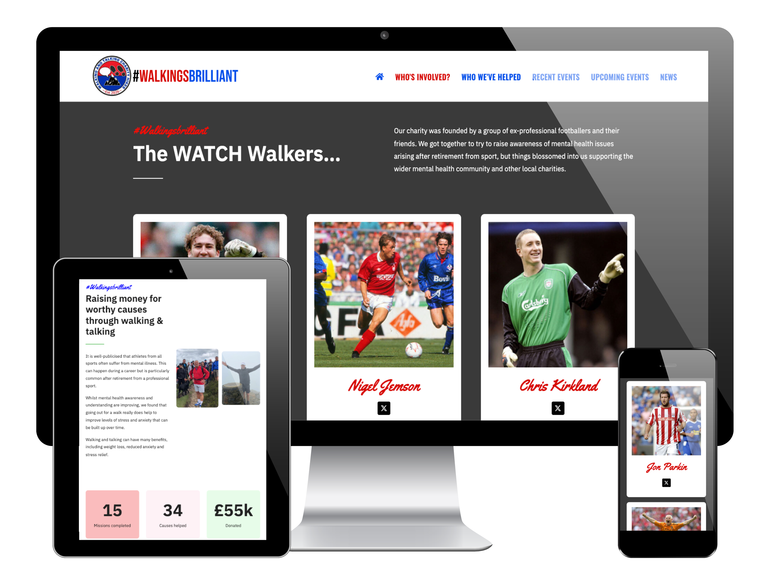 Walking's Brilliant, WordPress Website